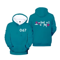 korean tv series squid games oversized hoodie 3d digital printing men and women casual hooded sweater hoody tops women hoodies