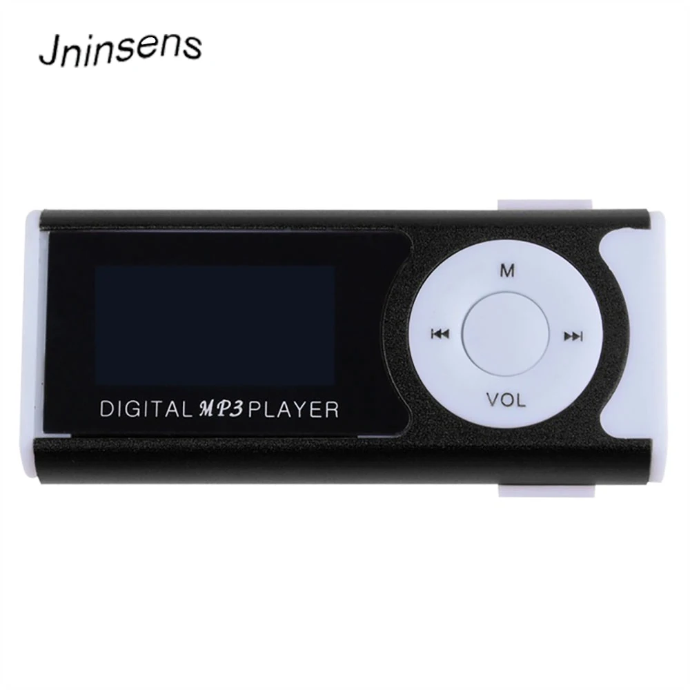 Мини клип ЖК экран MP3 музыкальный плеер с фонариком Поддержка TF карты + наушники|mp3