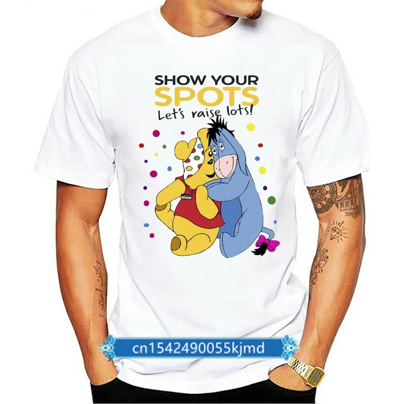

Eeyor Mens Womens Tops Tee T Shirt Charity Day DTDonation 2 Chairty DT T-Shirt Street Wear Fashion