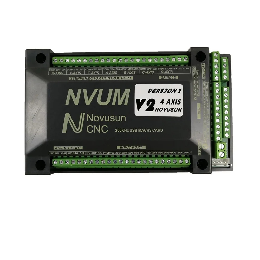 NVUM CNC MACH3 4-осевой контроллер с USB-портом шаговый мотора карта управления движением
