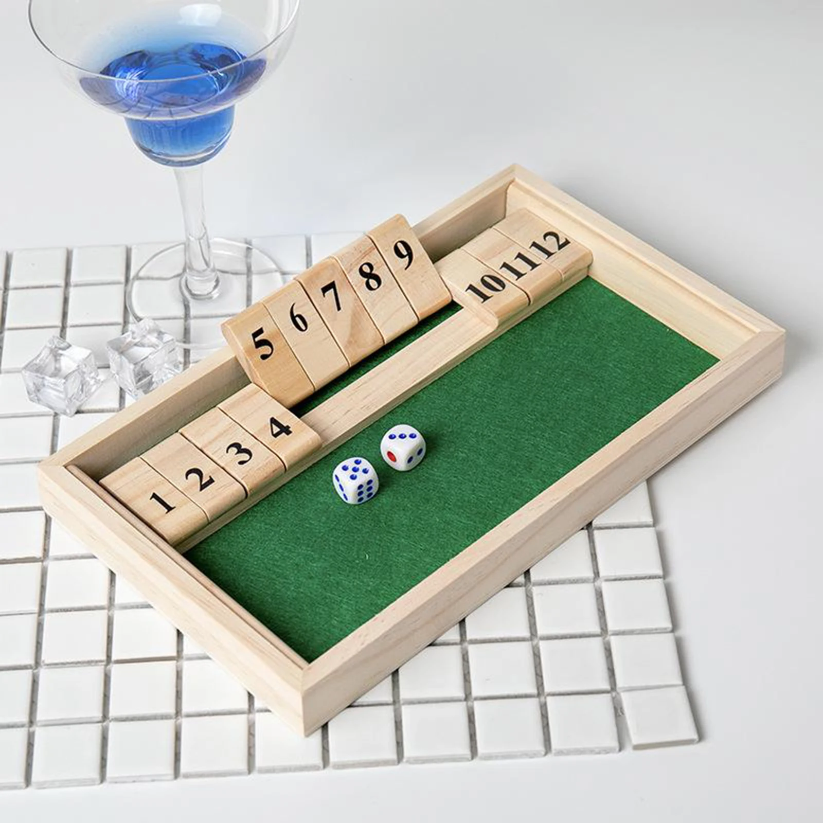 Классическая настольная игра в кости Shut The Box Bar для детей и взрослых|Настольные