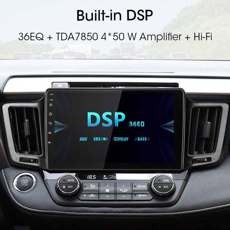 2G+ 32G Android 8,1 4G Автомобильная магнитола для Toyota RAV4 4 XA40 5 XA50 2012- мультимедийный видео плеер навигация gps 2din 2 Din Dvd