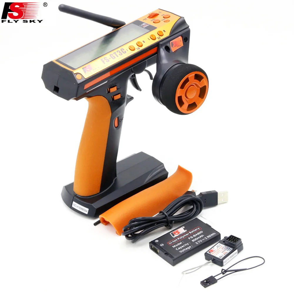 

FS-GT3C FS GT3C 2.4G 3CH RC CAR System /w battery GR3E Receiver Radio Controller