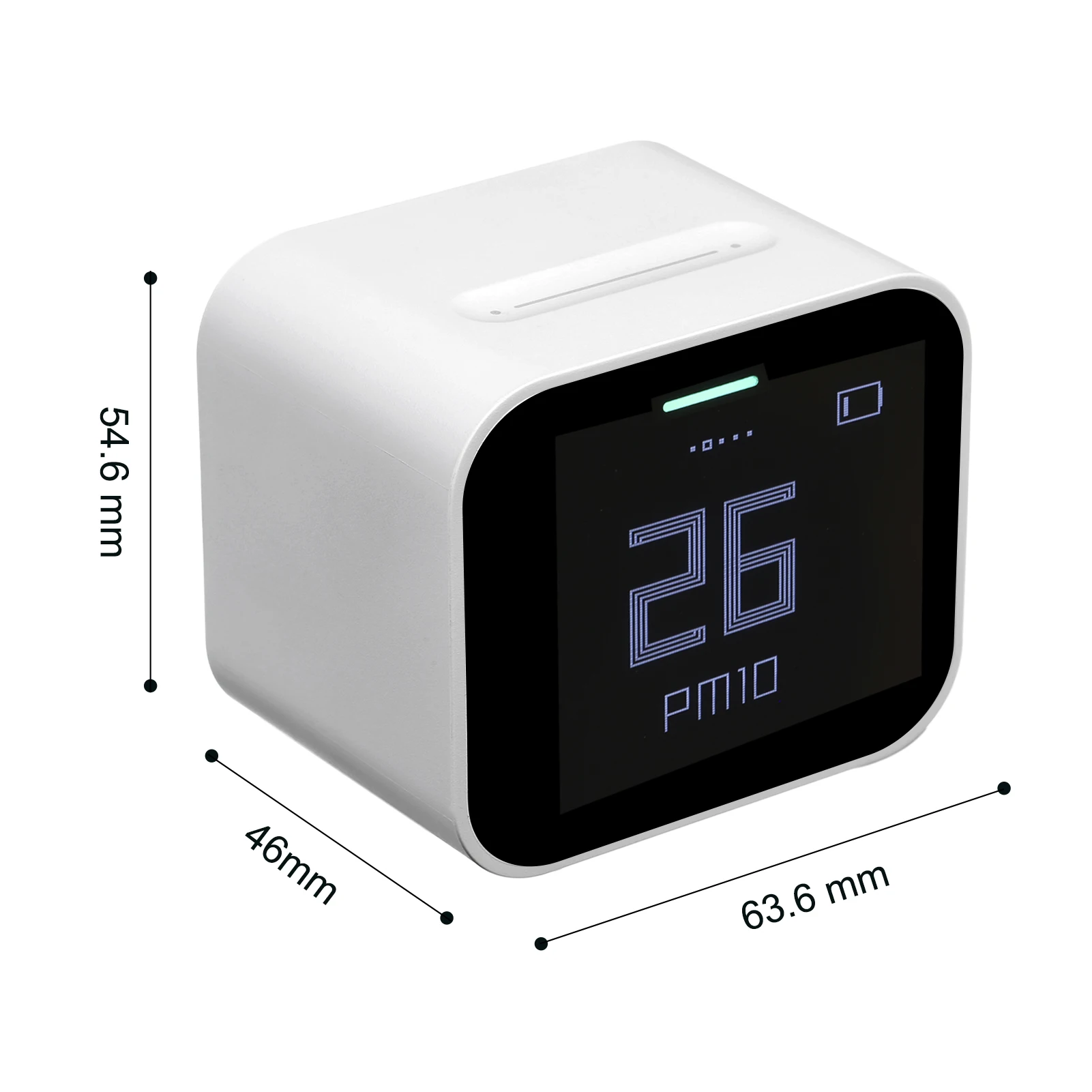 

MultiFunctional Air Quality Detector Home Office School Use Digital Display PM2.5/PM10/CO2/Temperature/Humidity Monitor dropship