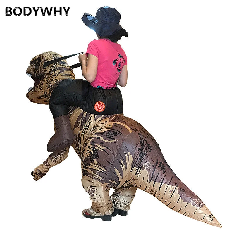 

Inflatable Dinosaur T Rex Mascot Costume Suits Cosplay Party Game Dress Outfits Clothing Advertising Carnival Christmas Adults
