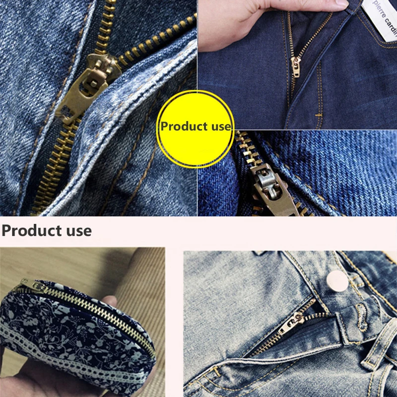 Металлические молнии 3 # из латуни и меди с автоматическим замком черные белые для