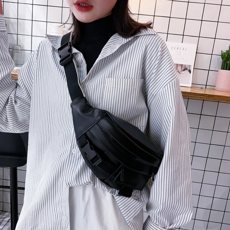 

Female Crossbody Bag Fanny Pack 2021 Luxury Women Waist Pack Fashion Chest Bag Leather Travel Hip Belt Bags Phone Pouch Designer