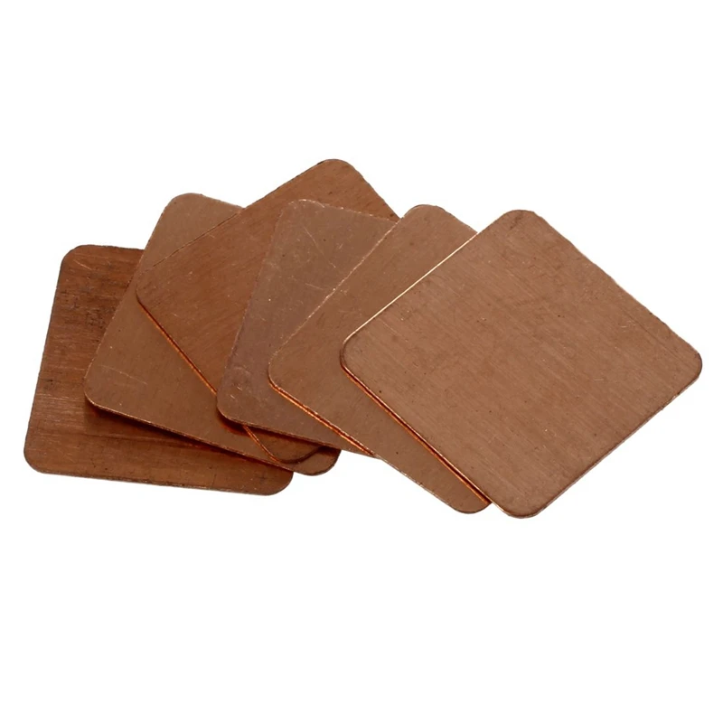 

6 шт. раковина, тепловая медная буферная прокладка, pr hp Dell Acer GPU ЦП для ноутбука 15 мм x 15 мм