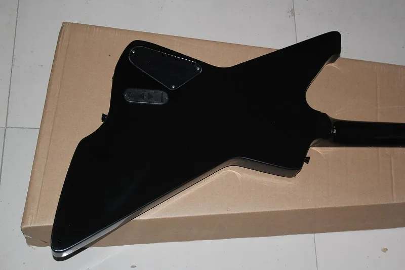 Бесплатная доставка custom shop SNAKEBYTE Джеймса хетфилда черная электрогитара с 9 В