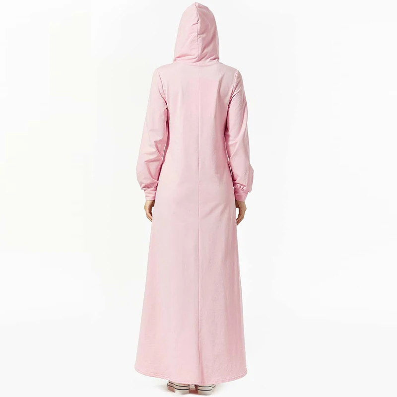 

New Muslim Dress Middle Eastern Fashion Sweater Embroidered Dress Bangladesh Moroccan Islamic Turkey Casual Dubai Style