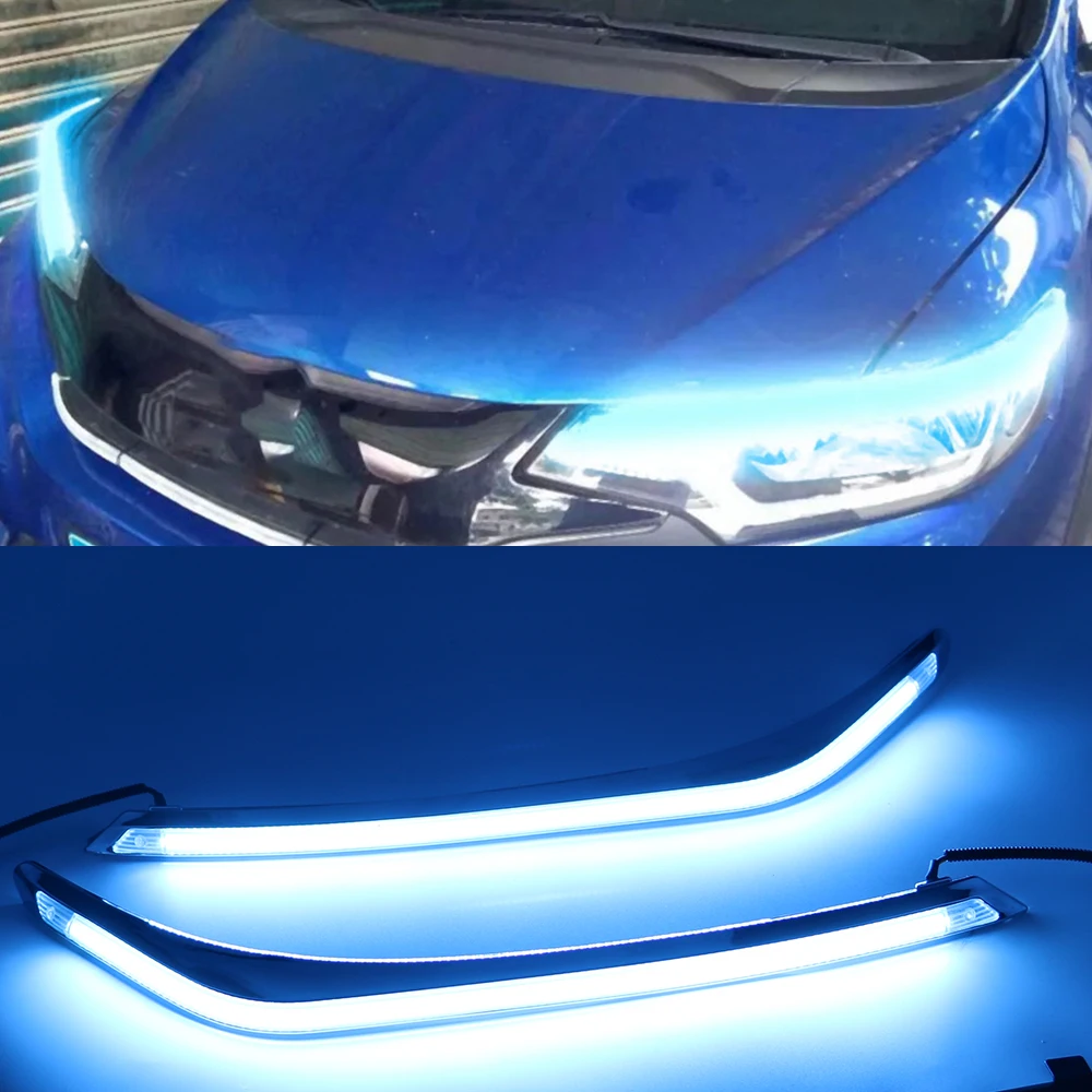 2 шт. светодиодные дневные ходовые огни светильник желтый указатель поворота