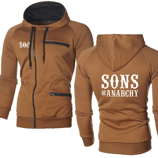 Мужские куртки SOA Sons of anarchy детская спортивная одежда на молнии модная