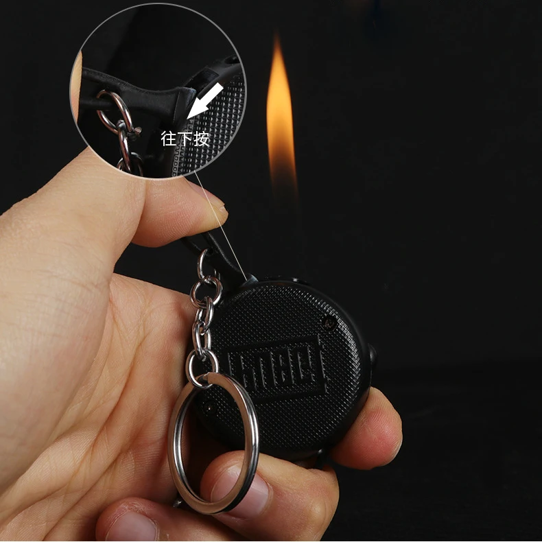 PUBG Pan металлическая мини газовая зажигалка экзотический прикуриватель электронные зажигалки аксессуары для курения гаджеты для мужчин