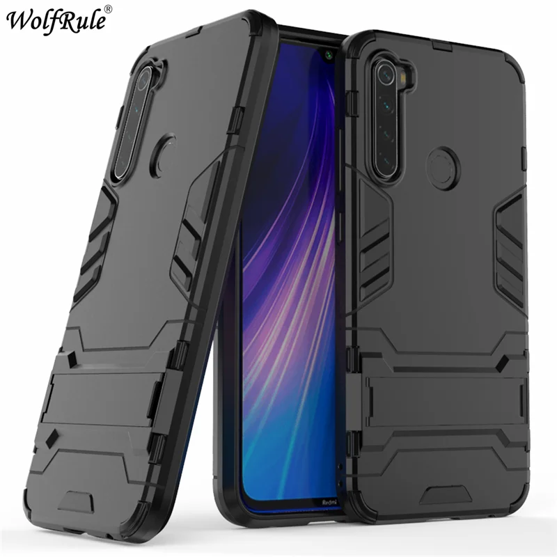Чехол для Xiaomi Redmi Note 8 Чехол ударопрочный каучук силиконовый бронированная крышка для Xiaomi Redmi Note 8 чехол Redmi Note 8 чехол