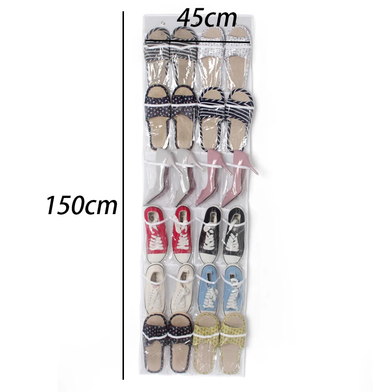 

24 Pockets Hanging Storage Bag Door Holder Shoes Storage Holder Organizing Bag with Hooks Space Saver Home Storage Organizer