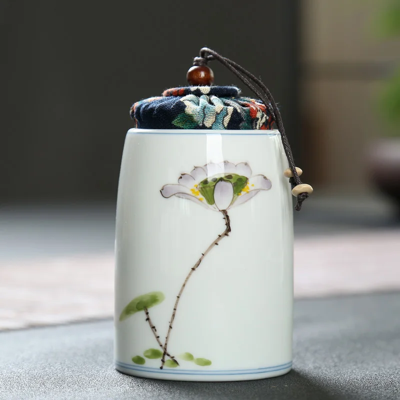 Керамические расписанные вручную чайные банки кухонные сосуды для хранения