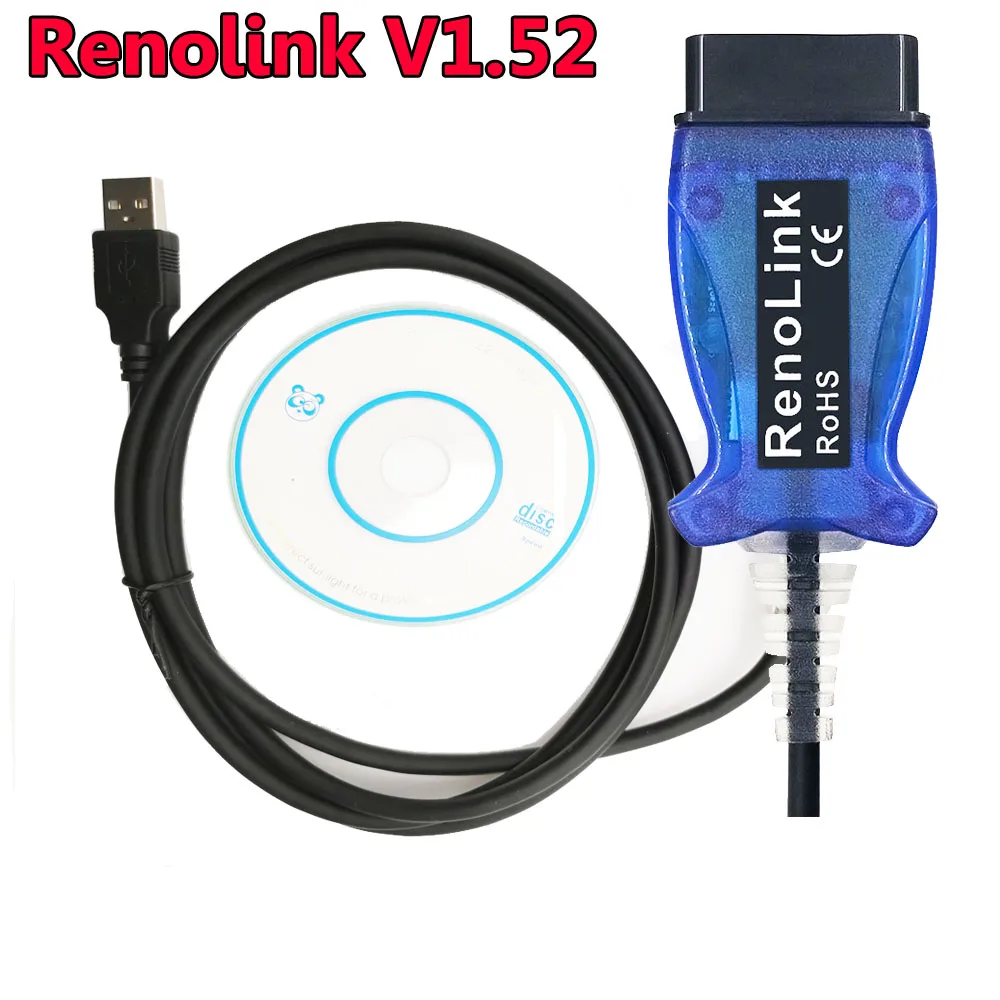 Профессиональный программатор RENOLINK V1.52 ECU лучший Renolink OBD2 для Renault Key версия 1