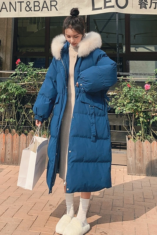

2020 Winter New Korean Style Mid-Length Cotton-Padded Jacket Loose Cotton Coat Thickened Chic Cotton-Padded Jacket for Women