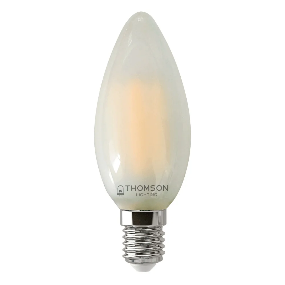 Лампа светодиодная Hiper THOMSON LED FILAMENT CANDLE 9W 895Lm E14 6500K FROSTED | Лампы и освещение