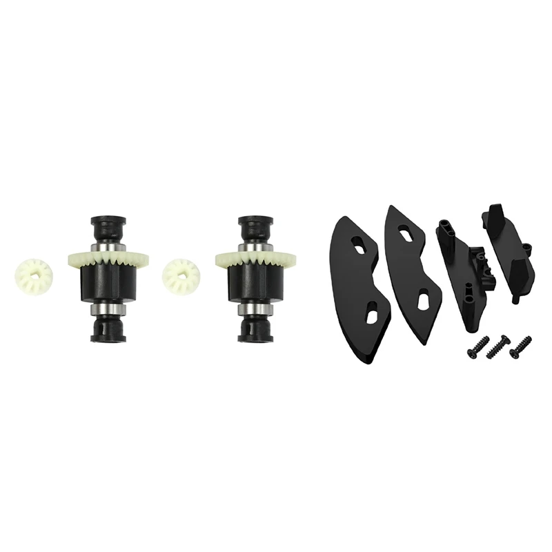 

2 Set RC Car Spare Parts: 1 Set RC Car Differential Assembly & 1 Set Front Bumper Assembly Anti-Collision Component