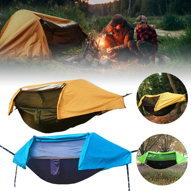 

New Sunshade Waterproof Mosquito Net Hammock Nylon Outdoor Hiking Camping Tent Drop Shipping