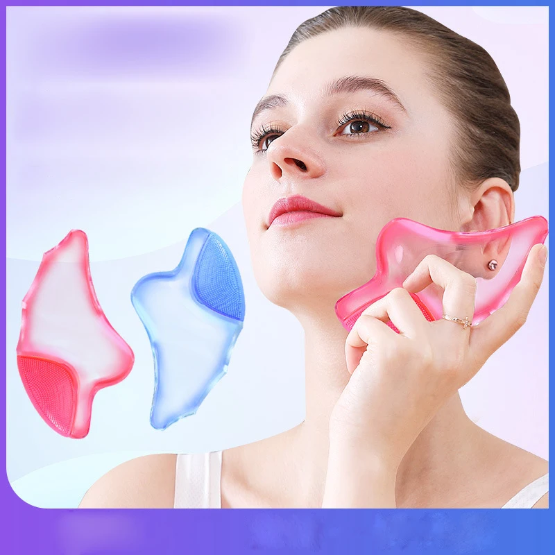 Красный синий светильник терапия соскабливающая доска для лица вибрационный