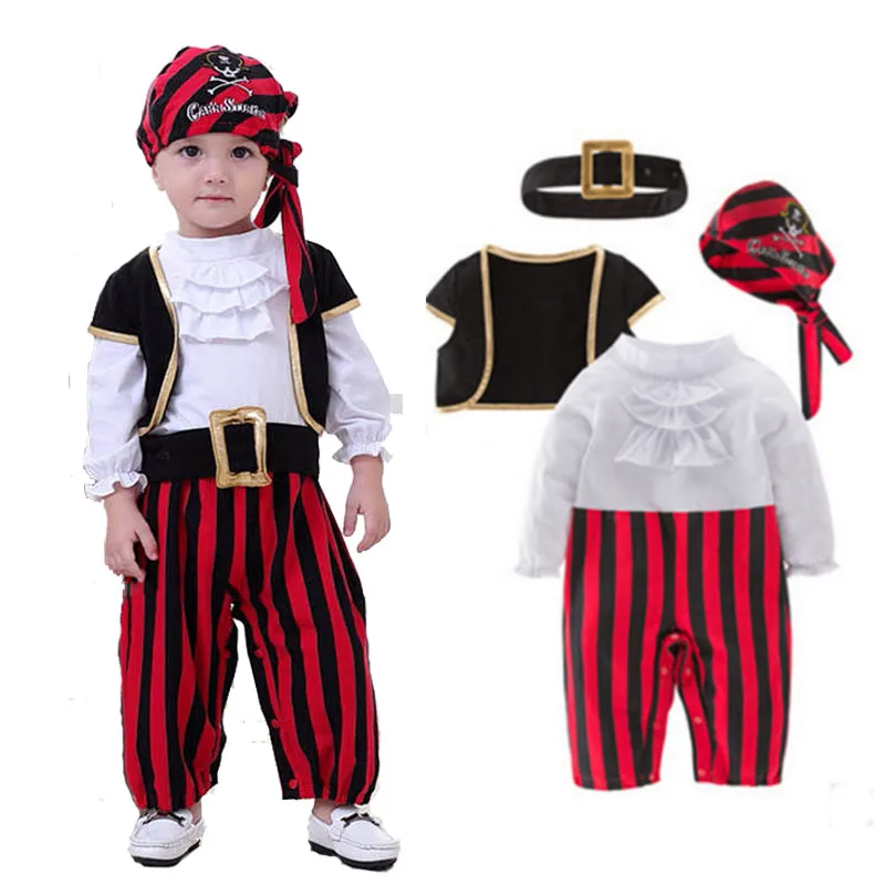 Костюм пиратов Карибского моря на Хэллоуин для маленьких мальчиков детская
