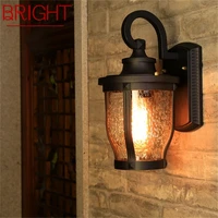 bright retro outdoor wall sconces lights classical loft led lamp waterproof ip65 decorative for home porch villa