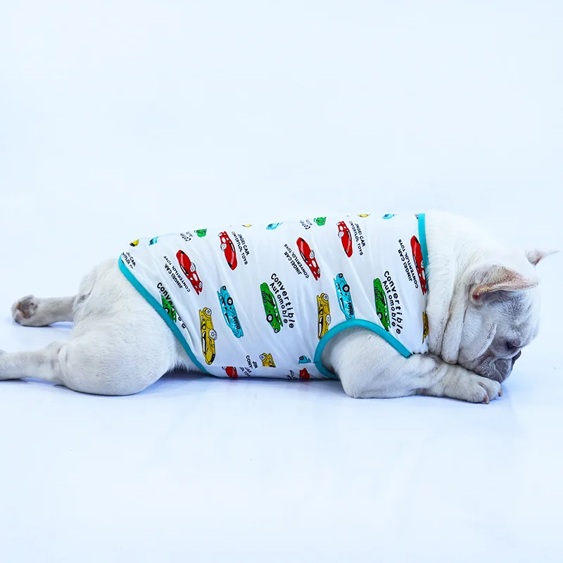 Хлопковый жилет для собак летняя одежда щенок йоркширского терьера померанский