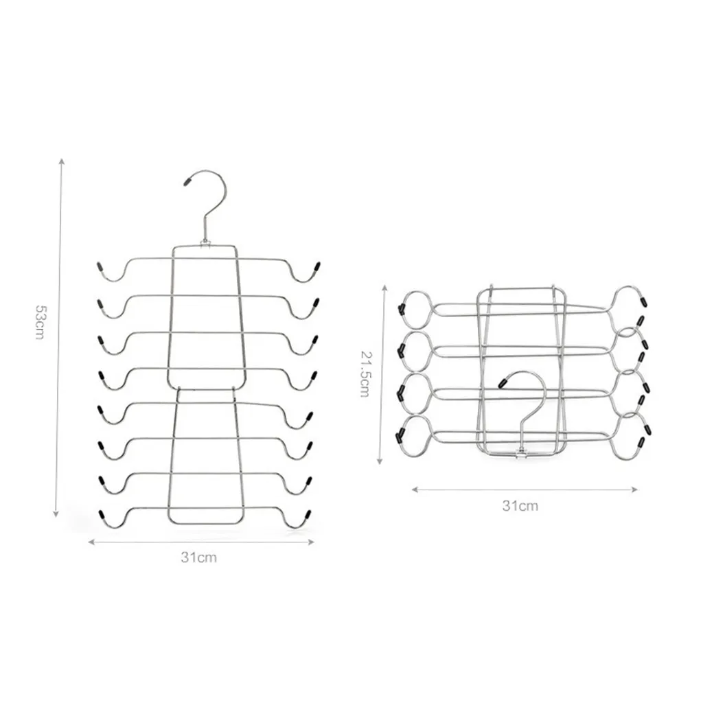 

Support Hangers Multi-layer Foldable Underwear Camisole Storage Rack Multi-function Magic Hanger Drying Storage Hangers Rack#G30
