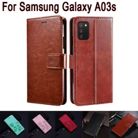 funda cover for samsung galaxy a03s case phone hoesje etui book for samsung a03s a03 s sm a037f flip wallet leather case coque