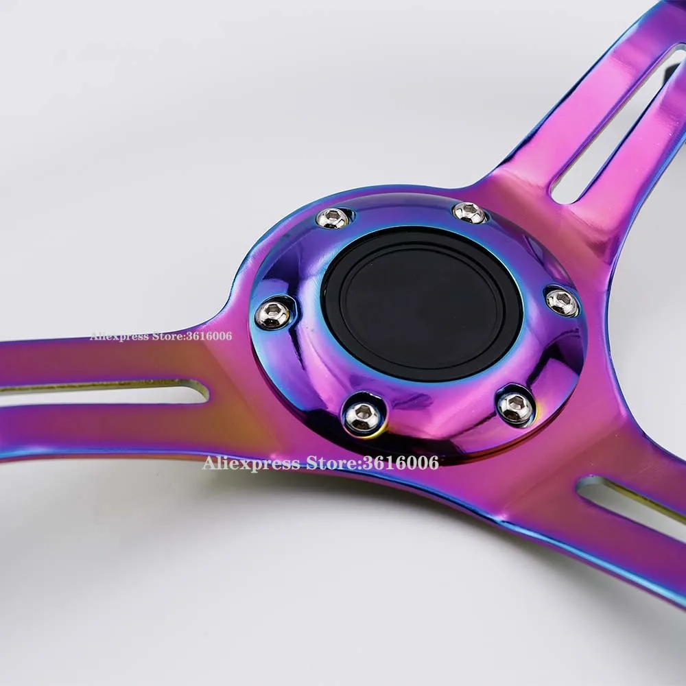 Спортивные Рули из нержавеющей стали 14 дюймов/350 мм JDM ABS Neo Chrome|Рулевые колеса и