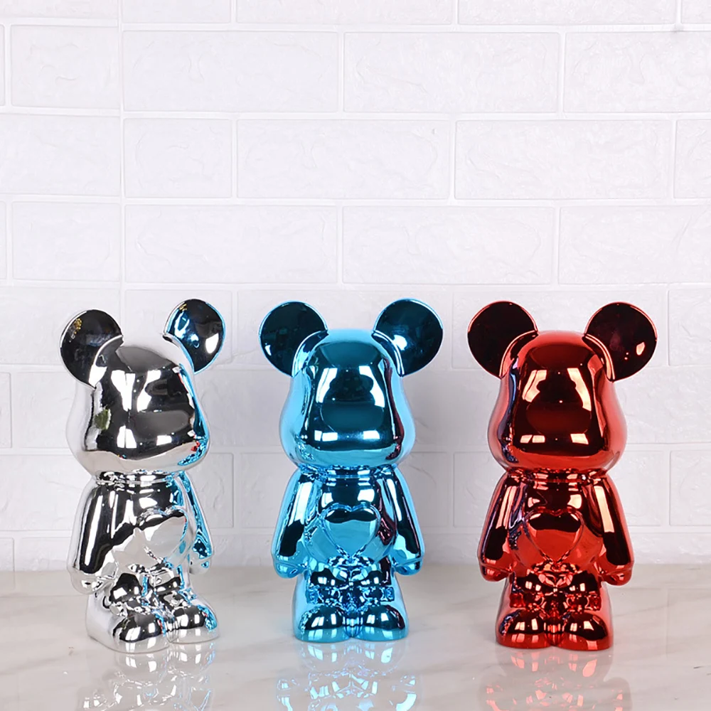

Violent bear small ornaments living room net red cartoon children's room sculpture bedroom decoration light luxury birthday gift