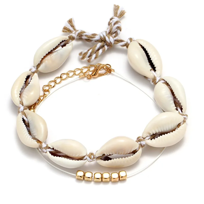 KISSWIFE богемные модные браслеты для женщин ювелирные изделия в виде ракушки ног