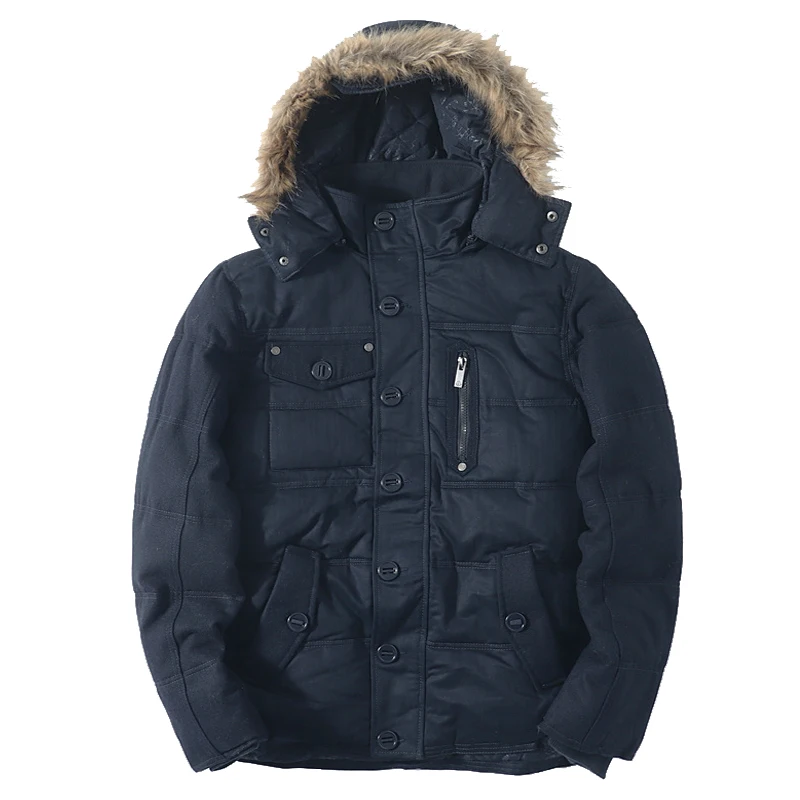 

2020 Новинка зимы Повседневное толстый манто с капюшоном куртки Homme Hiver