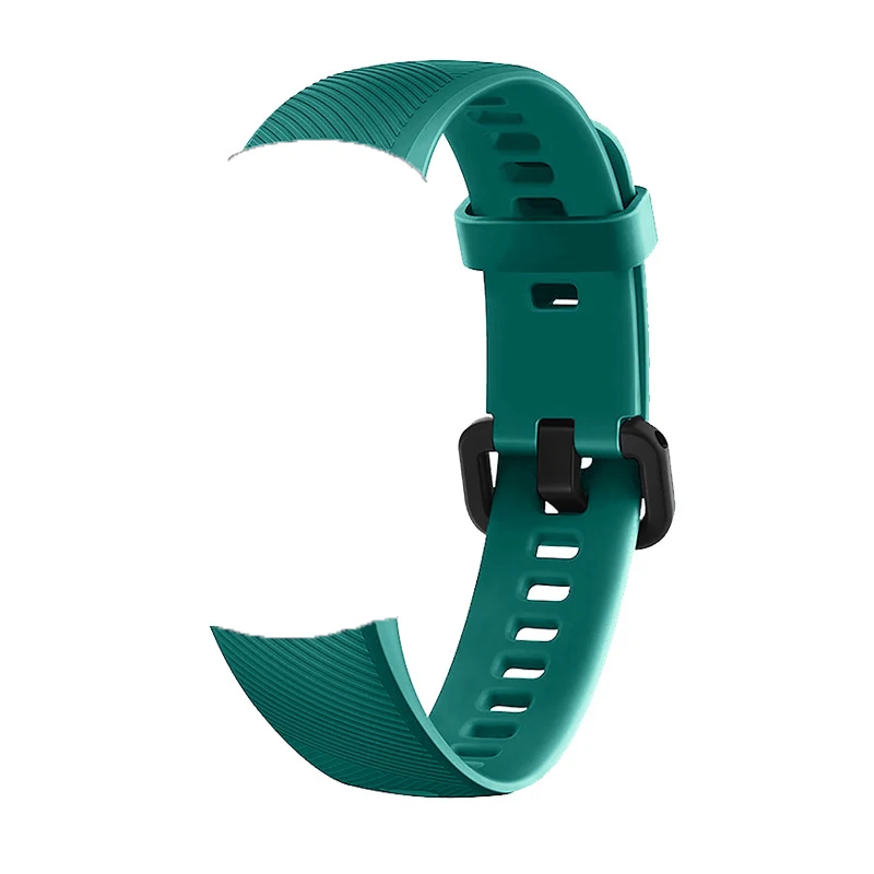 grass green Силиконовый браслет для huawei honor Band 5 Смарт-браслет Amoled Band для honor band 5 глобальная версия Correa honor band 4 - Цвет: grass green