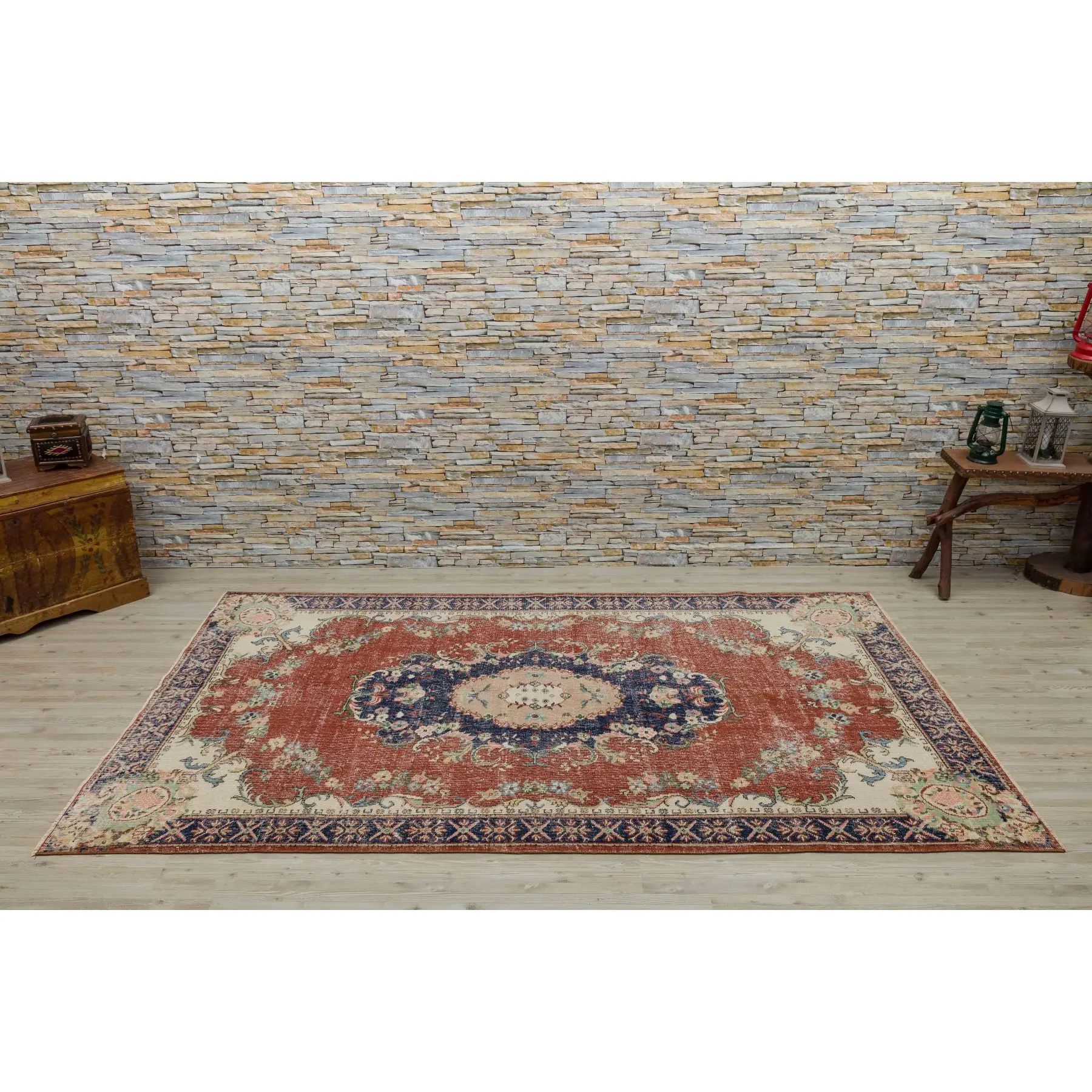 

Classical Real handmade Wool Rug, Unique Area Rug Livingroom Bedroom Kitchen Rug 2598