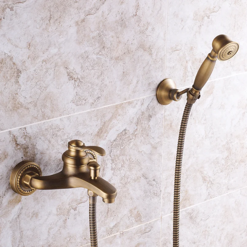 Набор классических настенных смесителей для душа в ванную комнату кран стиле