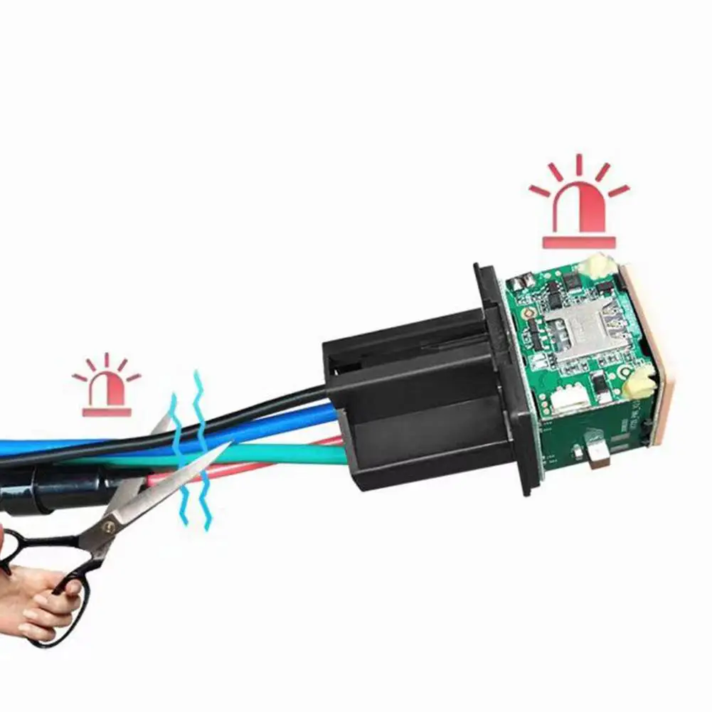 GPS трекер Автомобильный аварийный сигнал автомобильное реле Отключение подачи