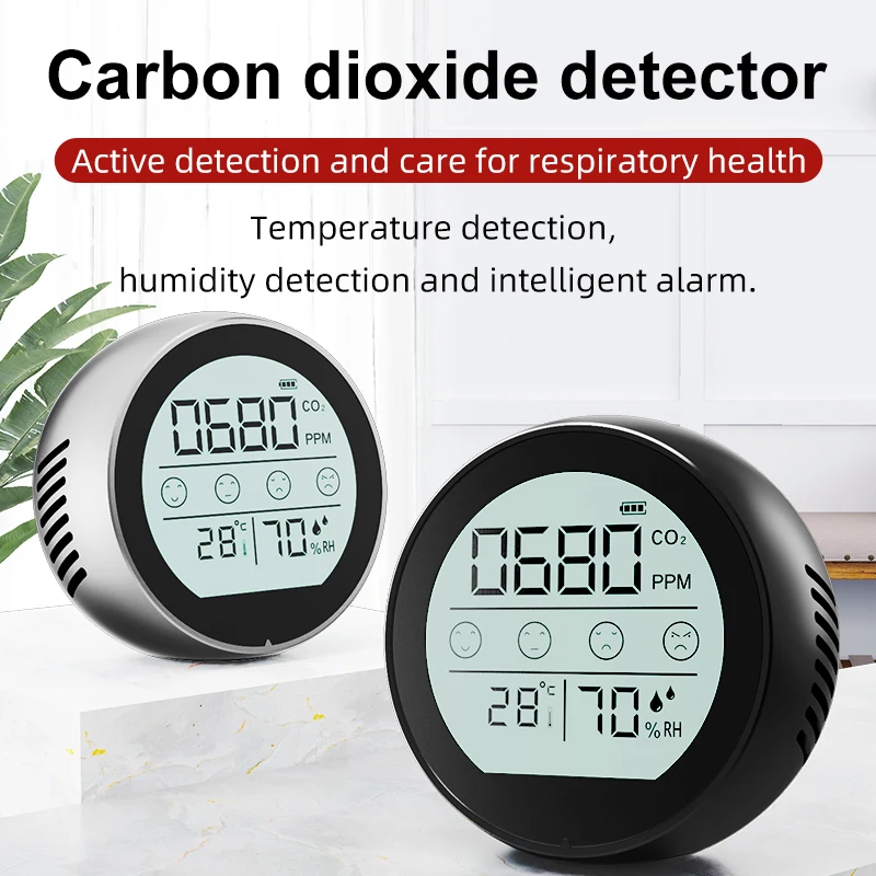 

Medidor CO2 sensor Meter Air Quality Detector Infrared Carbon Dioxide temperature Detector Agricultural Production Greenhouse