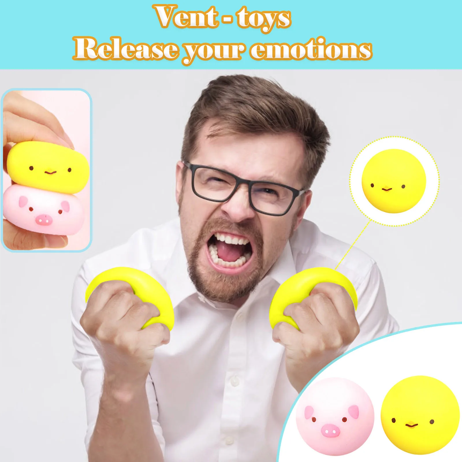 Игрушка-антистресс для детей флуоресцентная клейкая настенная шариковая мишень