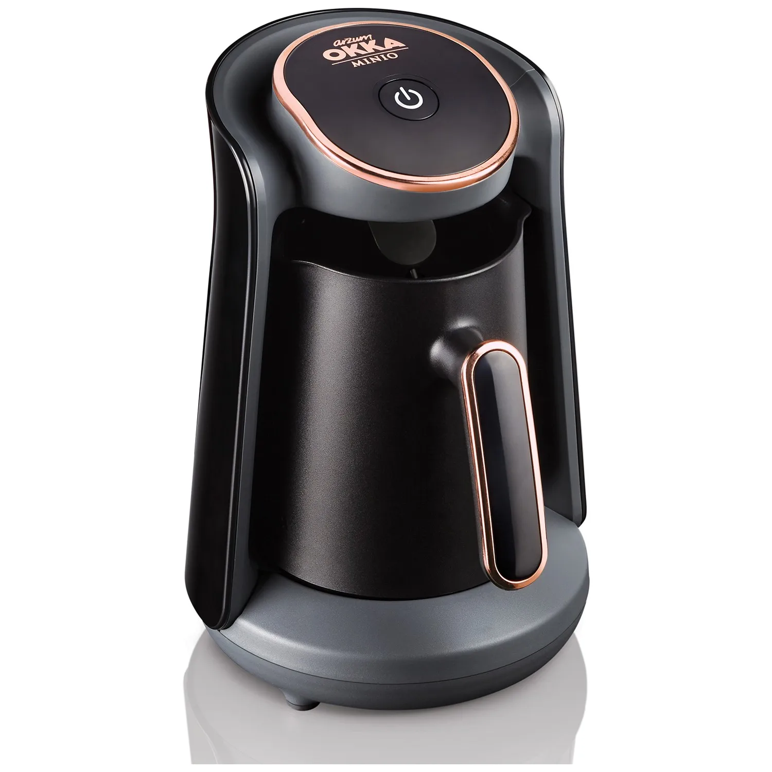 

Arzum Okka Minio Turkish Coffee Machine Electric Cezve 4 Cups Capacity (300 ML) Washable Coffee Pot, Sound Warning System