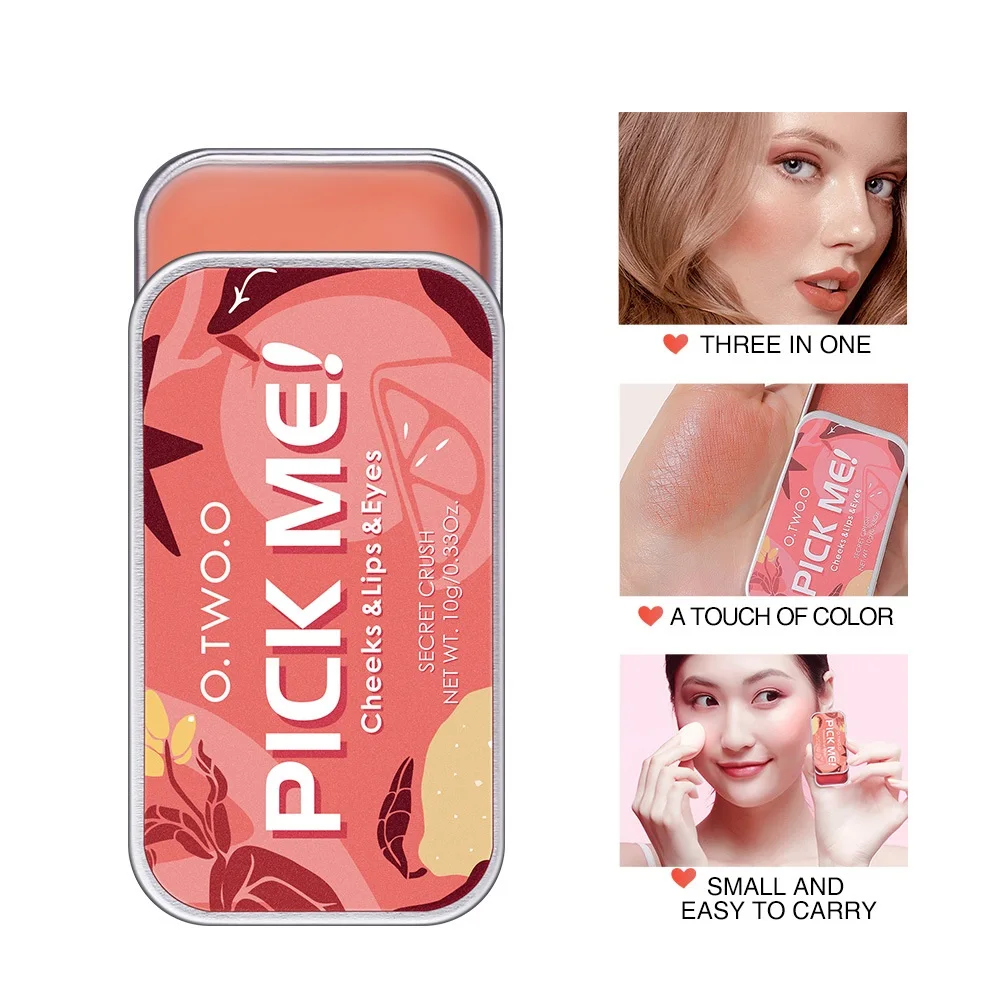 

Multi-Use Makeup Palette Set 3 In 1 Lipstick Blush Soap Eyeshadow Palette Waterproof Long-Lasting Cosmetics