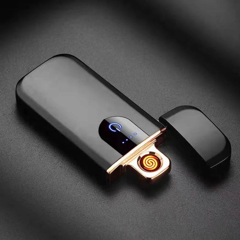 Смарт USB Зажигалка популярные сенсорный экран индукционные зажигалки включены