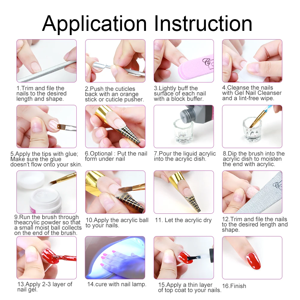 Акриловый порошок COSCELIA 1 шт. 3D лак для ногтей блестящий дизайн прозрачный розовый