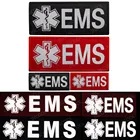 EMS EMT Светоотражающие нашивки медицинская аптечка тактические военные декоративные медицинские вышитые значки светящиеся в темноте