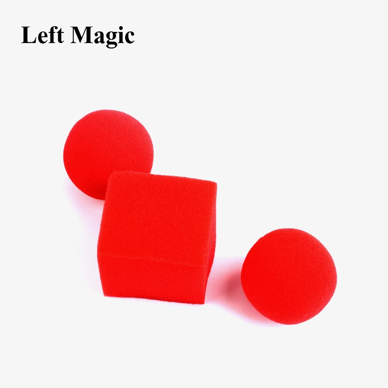 Набор для магических трюков с красным шариком на квадрате забавные гаджеты