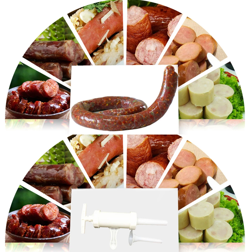 Еда Класс Пластик Мясорубка наполнитель мясных трубочек колбасы ручной