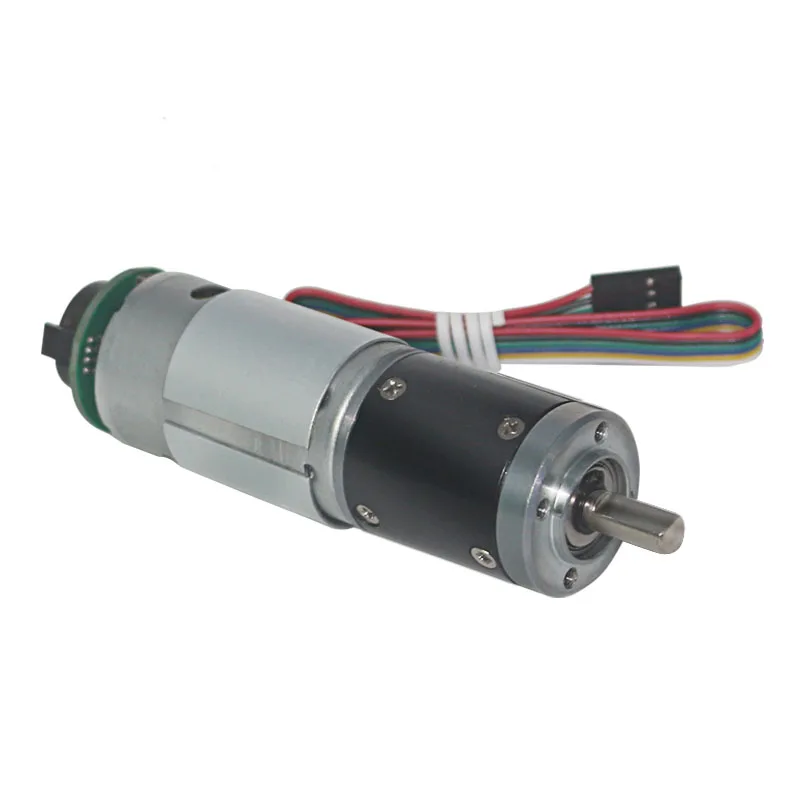 

Hugwit Planet Reduction 28mm Diameter Gearbox Hall Encoder Motor Speed Reducer High Torque DC 12V 340RPM Planetary Gear Motor