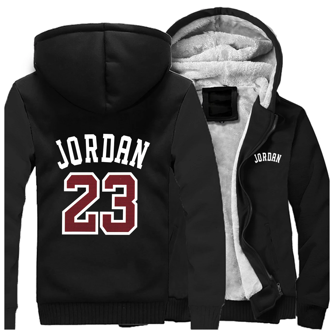 Jordan 23 Куртки Толстовки мужские баскетбольные спортивные толстовки зимние толстые флисовые теплые пальто куртка на молнии Черная Спортивная одежда с принтом